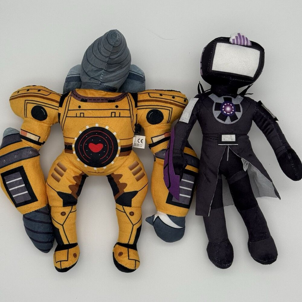 Skibidi Toilet Titan Drillmaster & Cameraman Character Stuffed Plush Toy 11"